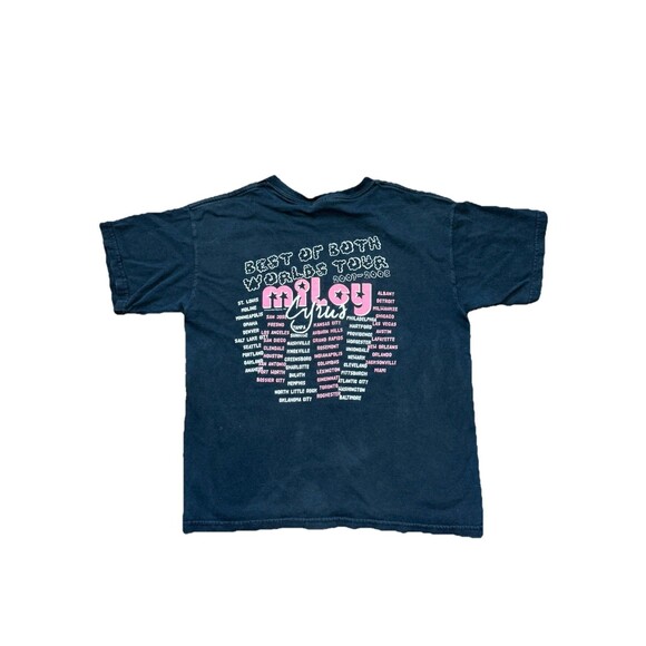 VTG Miley Cyrus Best of Both Worlds Tour Shirt 2007-2008 Youth Large GUC Disney - Picture 6 of 6